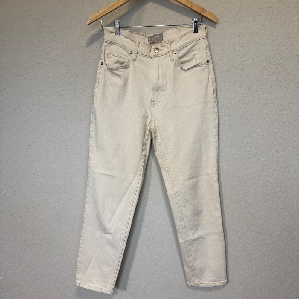Women's Everlane Original Cheeky Jean Denim Cream Size 28 Regular